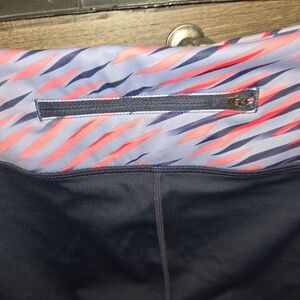 Athleta Pink and Blue Patterned Leggings